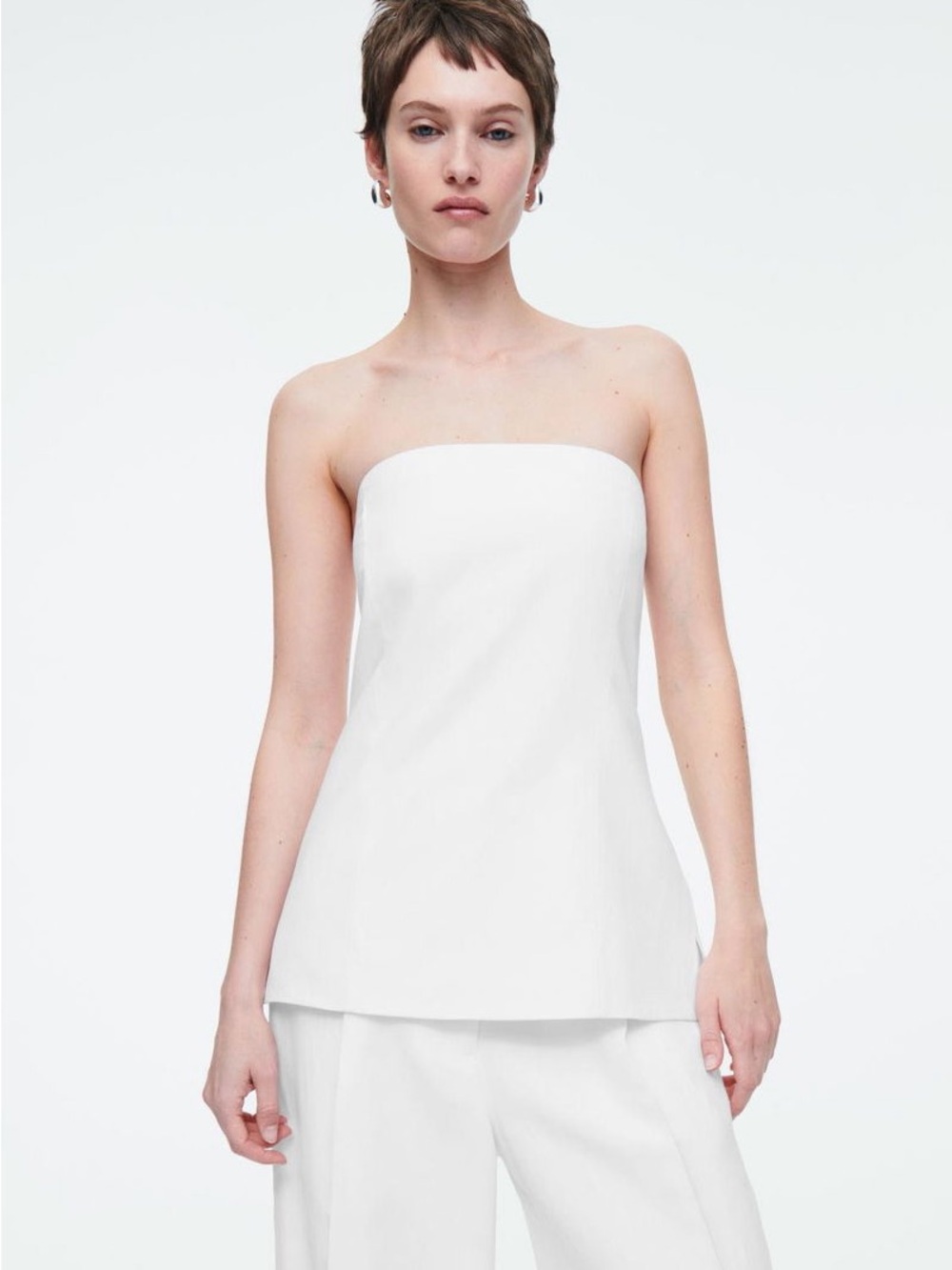COS Linen Bustier Top